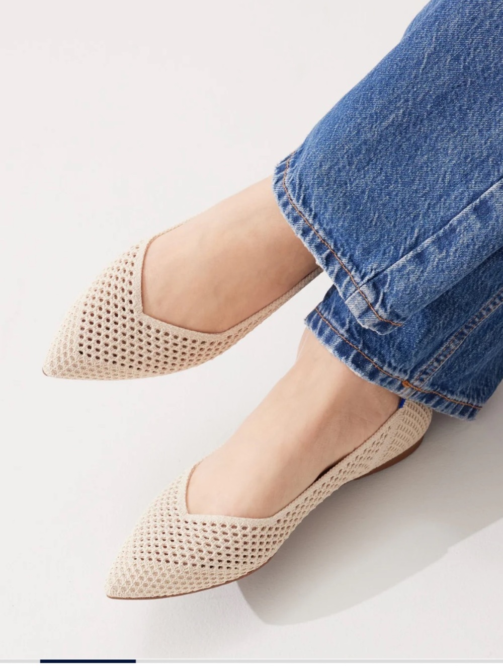 Rothy’s The Point II in Off White Mesh - Size 7